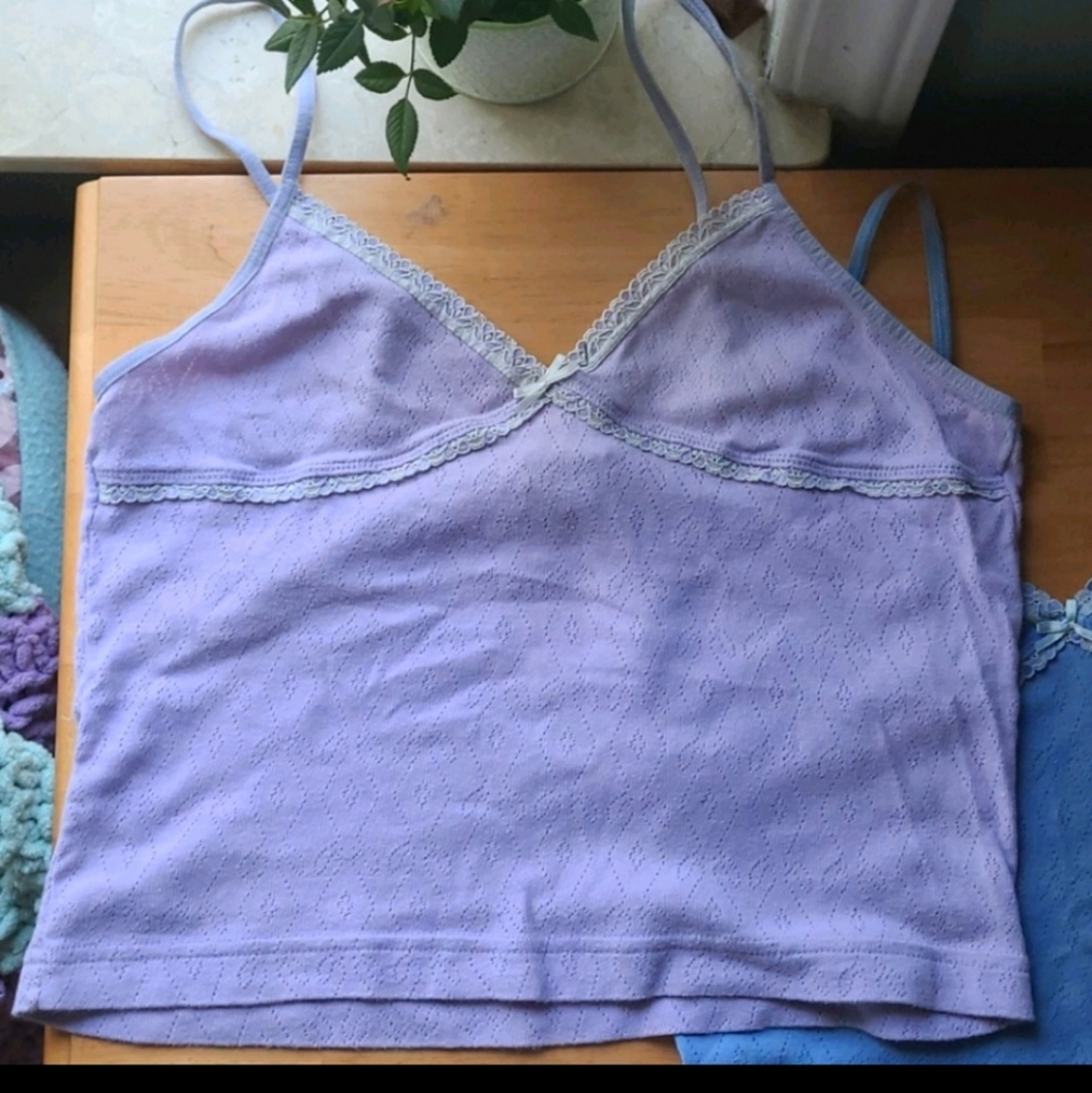 Y2k 90s Xhiliration spaghetti strap crop top